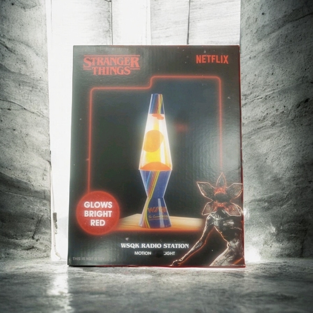 Stranger Things WSQK Radio Station Lava Lamp Motion Light New In Box 2025